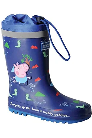 Regatta Peppa Wutz Splash Gummistiefel mit verstellbarem Gummizug