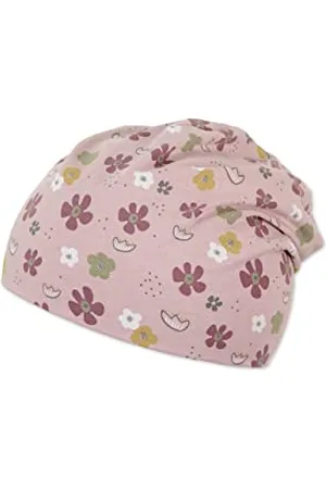 Sterntaler Baby Mädchen Beanie Baby Slouch-Beanie Blumen - Beanie Baby, Kinderbeanie - aus Jersey Baumwolle mit Print - , 49