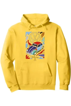 Volkswagen Käfer Fauvismus Bunte Kunst Pullover Hoodie