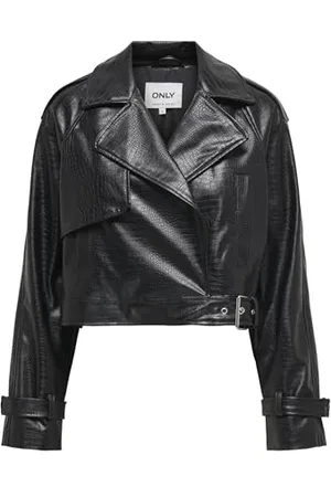 ONLY Damen Onlkira Faux Leather Jacket OTW, Black, s