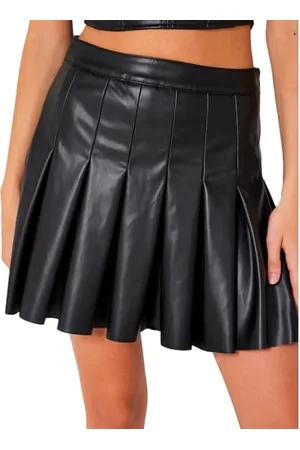 Noisy May Damen Nmpaulo Hw Pleated Pu Mini Skirt Noos Rock, , S EU