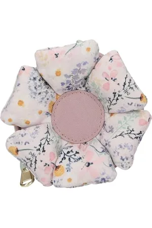 Depesche 13311 TOPModel Summer Feeling - Kleine Umhängetasche in Blumenform, mit Model Motiv und bunten Patches, Handtasche mit verstellbarem Gurt