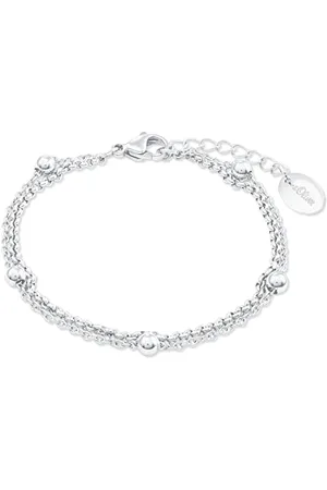 QS by s.Oliver Armband für Damen, Edelstahl, Länge: 16-20 cm