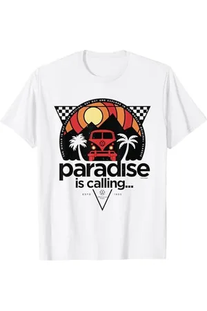 Volkswagen Typ 2 Campervan Paradise Is Calling Holiday T-Shirt