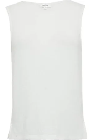 QS by s.Oliver Semitransparentes Stricktop mit Rundhalsausschnitt 40
