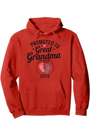 Graphic 365 Promoted Great Grandma 2025 Schwangerschaftsankündigung Baby Pullover Hoodie
