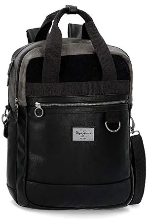 Pepe Jeans Miller Anpassbarer Laptop-Rucksack 32x42x12 cms Synthetisches Leder 15,6" 16.13L