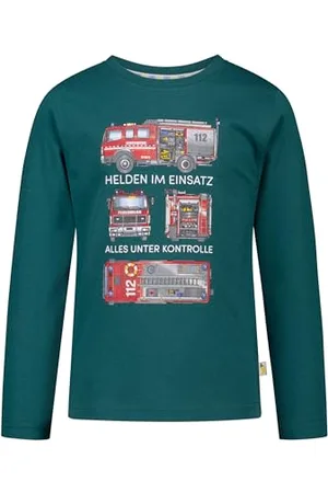 Salt & Pepper BY KIDS PARK Boys Longsleeve Print Fire Vehicle