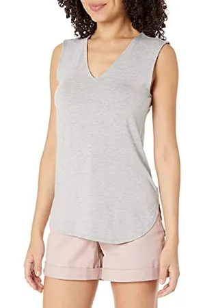 Amazon Damen Tank-Top aus Jersey mit V-Ausschnitt, Reguläre Passform (Früher Daily Ritual), , XXL