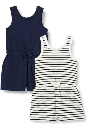 Amazon Mädchen Ärmelloser Strick-Strampler, 2er-Pack, , 6-7 Jahre