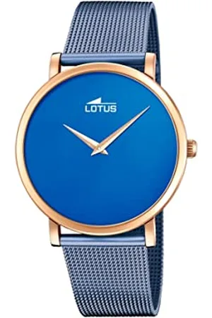 Lotus Uhr Für Herren 18773/2 Minimalist Roségold Edelstahl Case BlauEdelstahl Band