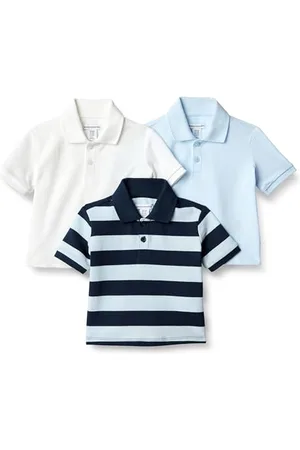 Amazon Baby Jungen Poloshirt aus Baumwoll-Stretch, 3er-Pack, , 18 Monate