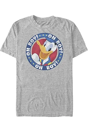Disney Unisex Mickey Classic Oh Boy Donald Organic Short Sleeve T-shirt T-Shirt, , XXL