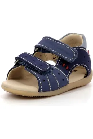 Kickers Boping-2 Sandalen , Jungen, Blau (Bleu Tricolore 53), 18 EU