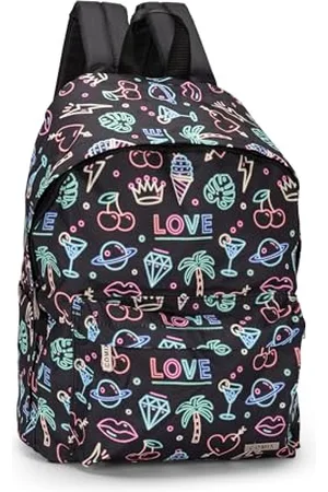 FRANCO COSIMO PANINI Unisex Kinder Zaino Americano Amerikanischer Rucksack Allover Neon Comix