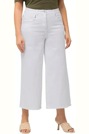 Ulla Popken Damen Denim Culotte Jeans, , 56W / 32L