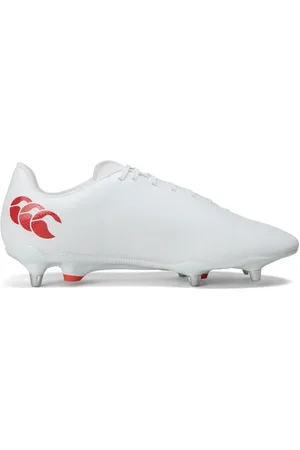 Canterbury ATOMIC Herren Speed Raze Soft Ground Rugby Boots Stiefel, Weiß, 43.5 EU