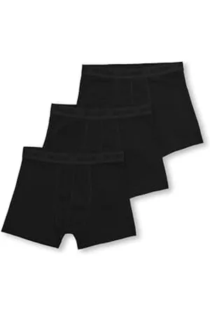 Only & Sons Jungen Black Osjfitz Solid Boxer 3Pk. Acc Noos, Numeric_158 (3er Pack)