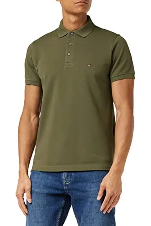 Tommy Hilfiger Herren Pullover Essential Structure Crew Neck Regular Fit, Grün (Army Green), L