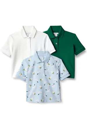 Amazon Baby Mädchen Poloshirt aus Baumwoll-Stretch, 3er-Pack, , 24 Monate