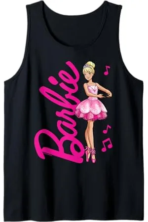 Barbie Damen Tank Top S Ballerina Cartoon Muster Sommer Alltag Kind Feier Ärmellos Pull-On