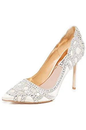 Badgley Mischka Badgley Damen Pumps Kiara Mischka, Beige (elfenbeinfarben), 38.5 EU