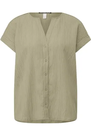 QS by s.Oliver Damen 2146380 Bluse Kurzarm, , 44