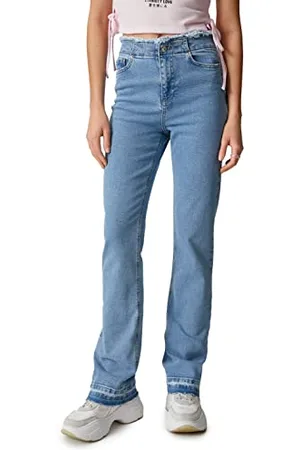 Koton Women Flare Leg Skinny Fit High Waist Denim Trousers - Victoria Slim Jean