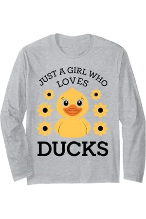 Graphic 365 Entenliebhaber, nur ein Mädchen, das Enten liebt, niedlicher Entlappen Langarmshirt