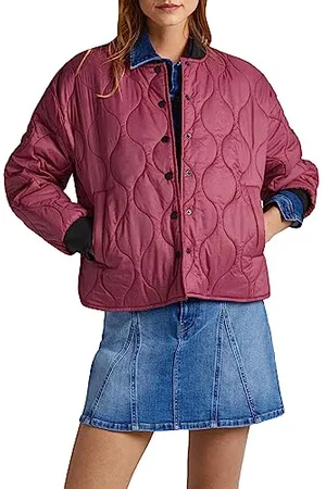 Pepe Jeans Damen Natasha Jacke, Rot (Crushed Berry), S EU