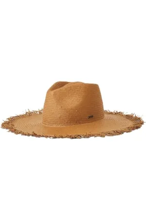 Brixton Womens Jo Straw Frayed Fedora, , S