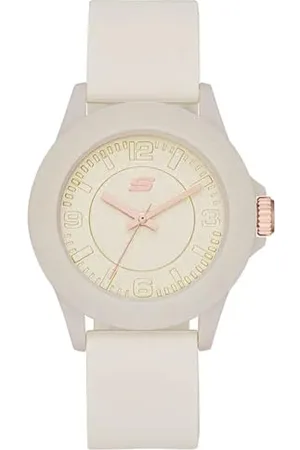 Skechers Damen Analog Quarz Uhr mit Silikon Armband SR6172