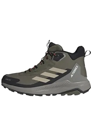 adidas Herren Terrex Anylander Mid RAIN.RDY Hiking Shoes Wanderschuhe, Olive Strata/Wonder Beige/Core Black, 40 EU