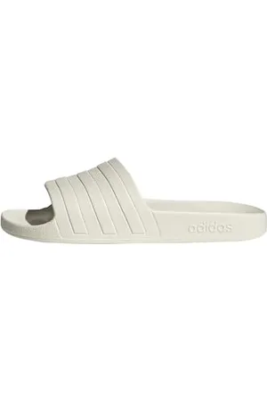 adidas Damen Adilette Aqua Slides RUTSCHEN, Off White/Off White/Off White