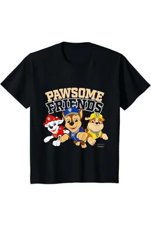 Paw Patrol Kinder - Chase Marshall Rubble Pawsome Friends T-Shirt
