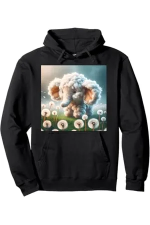 Steampunk Cool Vintage Creations Fantasy Baby Elefant Blumen Pullover Hoodie