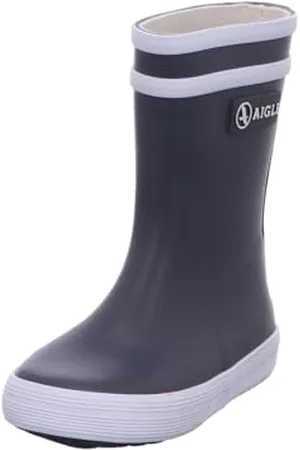 Aigle Unisex-Kinder Baby Flac Gummistiefel, Grau (Charcoal), 20 EU