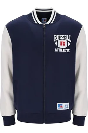 Russell Athletic Sportjacke für Herren, Bomber Ty, Marineblau, Marke EAN: 5059933260161 - Größe: L