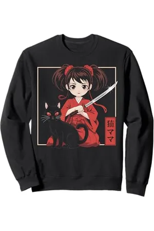 Graphic 365 Anime Cat Girl Kawaii Manga Graphic Art Otaku Merch Japanisch Sweatshirt