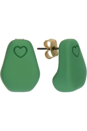 THUN Kleine Herz-Ohrstecker - Metall, Harz - Kollektion gewidmet - 1,7 x 1,3 x 0,4 cm