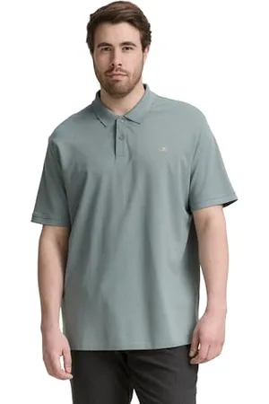 TOM TAILOR Herren 1044827 Plussize Piqué Poloshirt, 27475-Grey Mint, 3XL