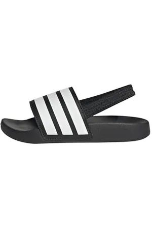 adidas Adilette ESTRAP Slides Children RUTSCHEN, Core Black/Cloud White/Core Black, 34 EU