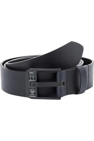Diesel _LOGO BLUESTAR II BELT_APPAREL_BELT_Schwarz/Schwarz_80