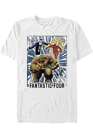 Marvel Unisex Other Fantastic Four Card Organic Short Sleeve T-shirt, , S