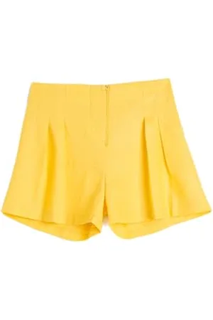 Koton Girls Linen Shorts Pleated Detail