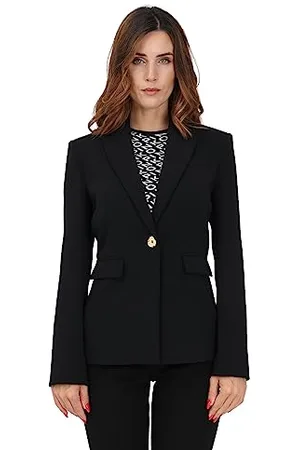Pinko Damen Humahuaca Giacca Crepe Stretch Con Bottone Metallo Blazer, , 40