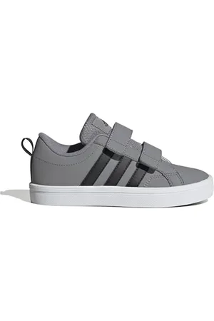 adidas VS Pace 2.0 Hook and Loop Shoes Kids Schuhe, Grey Three/core Black/Cloud White, 30 EU