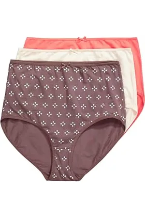 Ulla Popken Damen große Größen Übergrößen Plus Size 3pcs Pack, Maxi-Brief, Minimal