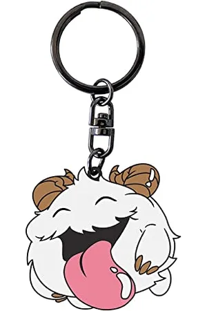 ABYstyle League Of Legends Unisex Poro Standard Schlüsselanhänger Zinklegierung Bunt Taglia Unica Sterne Streifen, , Taille unique, Novelty