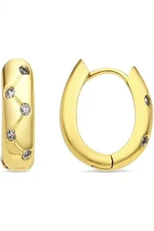 Luxenter Ohrringe mit 18-karätigem Gold - Gruk, Pequeños, Metall, Kein Edelstein